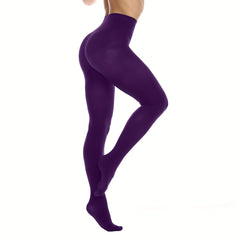 High Waist Slim Pantyhose Elastic Footed Stockings