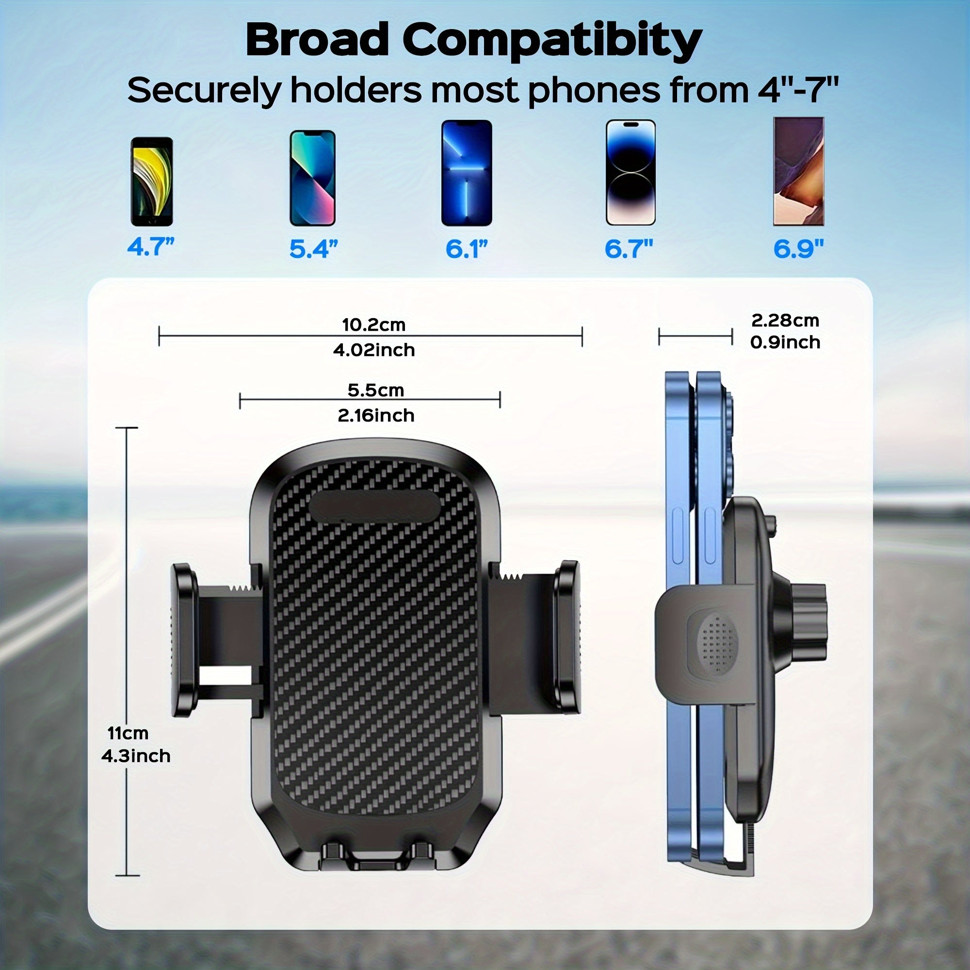 Universal Car Phone Holder Mount For Air Vent - Secure Hands-Free Mount