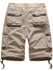 Men's Cargo Cotton Shorts with Pockets for Summer
