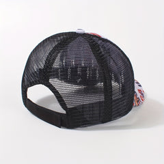 Ponytail Horse Print Baseball Cap Mesh Breathable Dad Hat