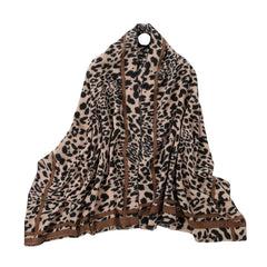 Leopard Shawl Scarf Vintage Large Casual Wrap Soft & Comfortable