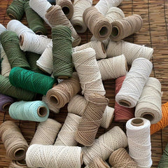 1pc Christmas Cotton Rope DIY Hand-woven Rope for Decorations