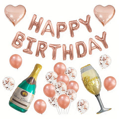 Golden Birthday Party Decorations Set Golden Happy Birthday Banner
