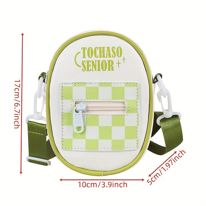 Kids Checkerboard Crossbody Bag Chest Bag
