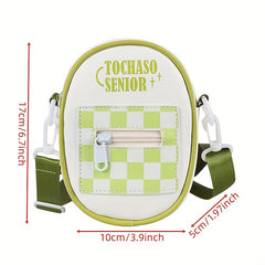 Kids Checkerboard Crossbody Bag Chest Bag