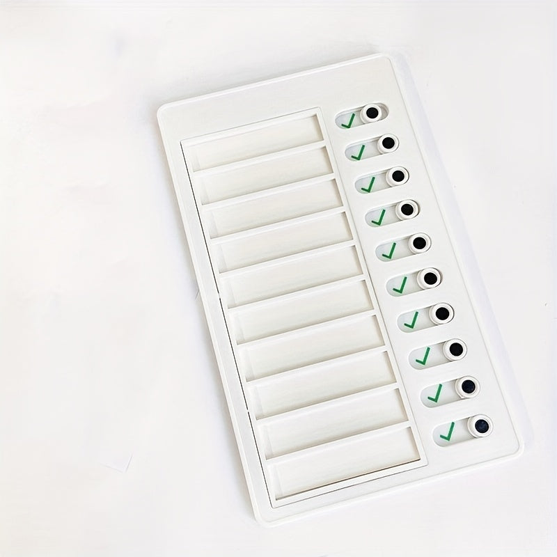 11pcs Self Disciplined Card Punch RV Note Message Good Habits Check List