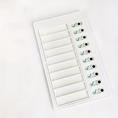 11pcs Self Disciplined Card Punch RV Note Message Good Habits Check List