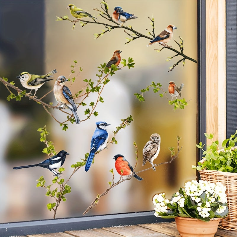 Branches & Birds Window Sticker - Reusable & Removable