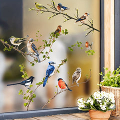 Branches & Birds Window Sticker - Reusable & Removable
