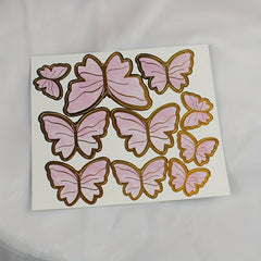 10pcs Butterfly Cake Toppers - Elegant Dessert Party Decoration