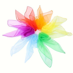 2pcs Chiffon Nylon Scarf Magic Scarf for Sports and Stage
