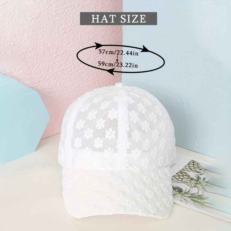 Floral Embroidery Baseball Cap