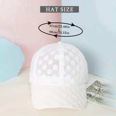 Floral Embroidery Baseball Cap