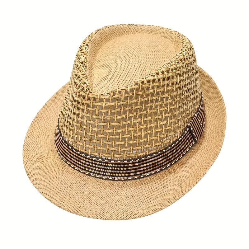 Kids Sun Protection Straw Hat for Outdoor Activities