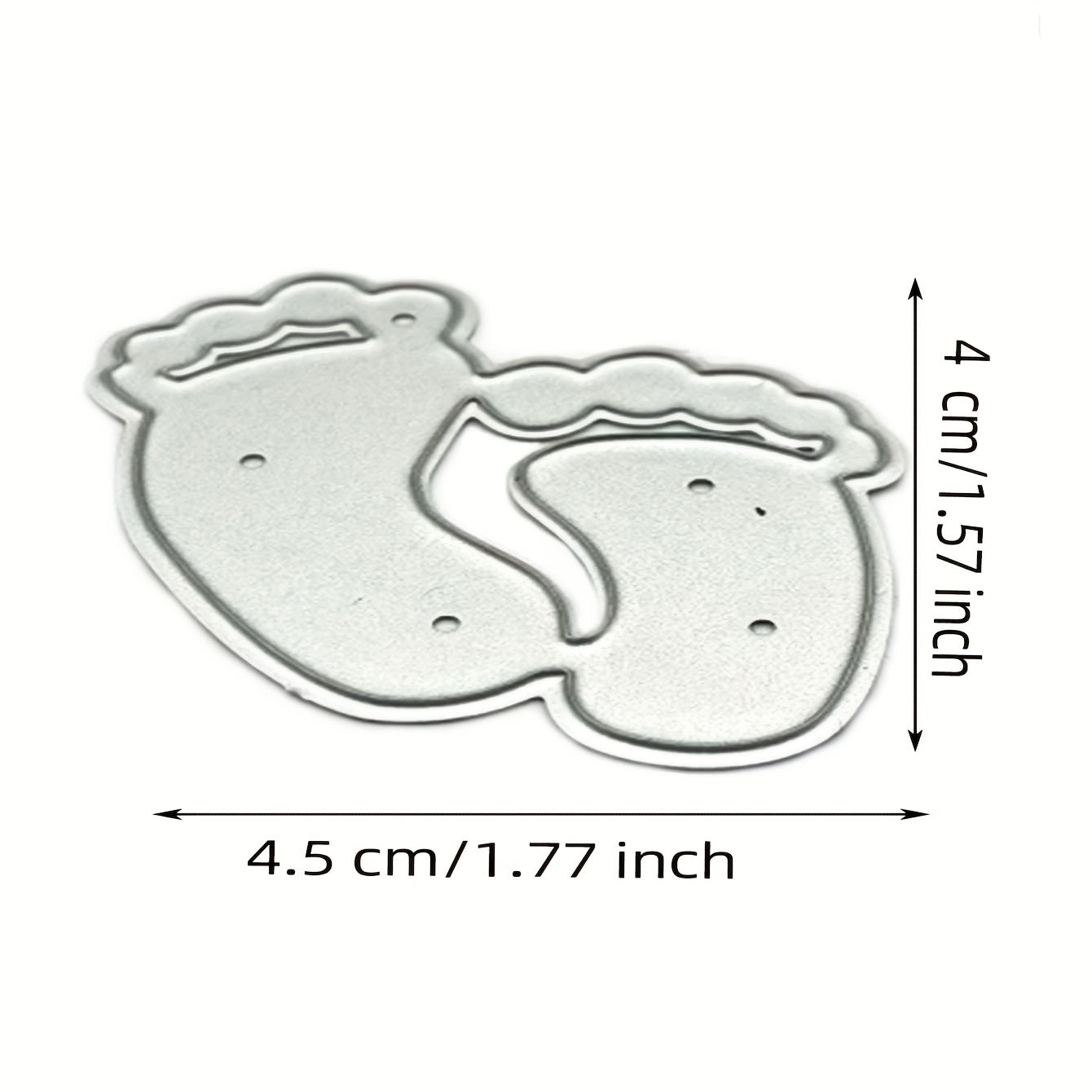 Feet Cutting Dies Metal Embossing Stencils For DIY Scrapbooking Supplies
