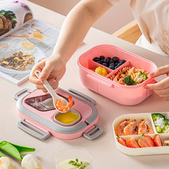3pcs Portable Lunch Box Bag Set Thermal Bag Lunch Box Oatmeal Breakfast Cup