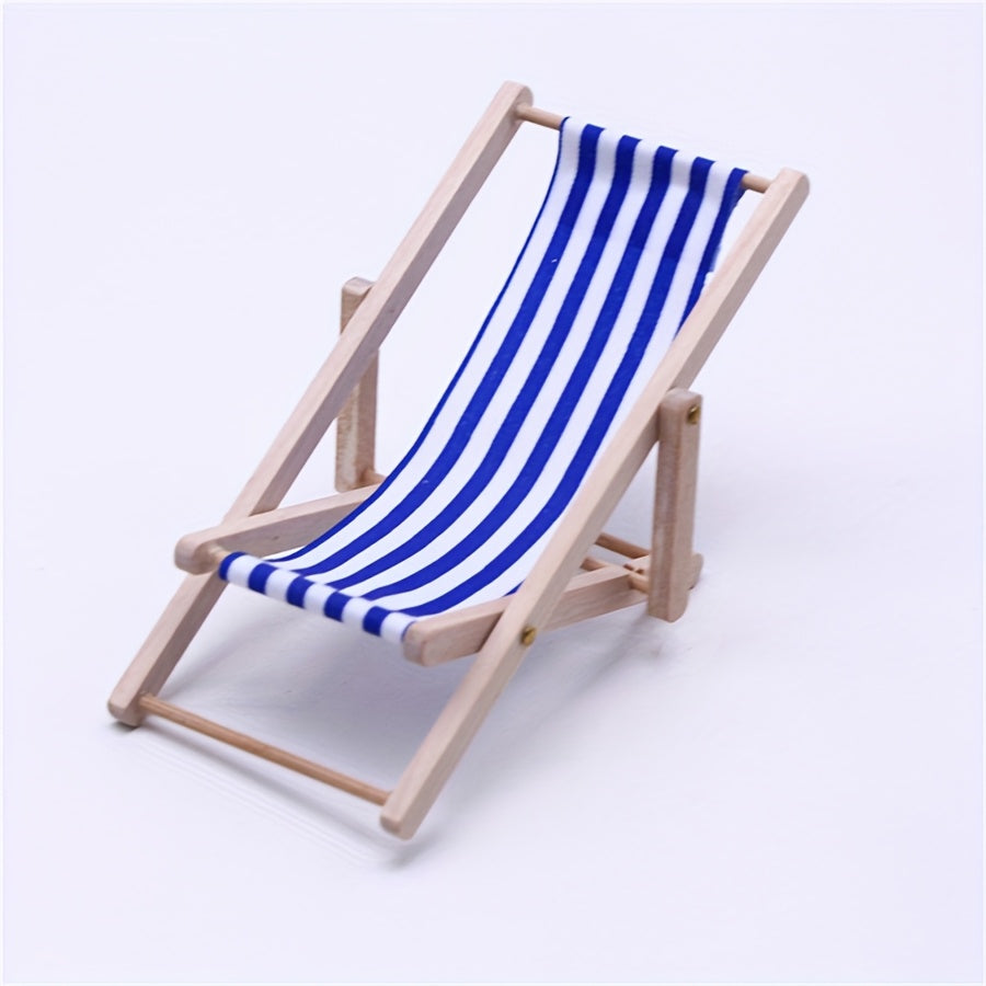 Wooden Beach Chair Mini Furniture Outdoor Lounge Chair
