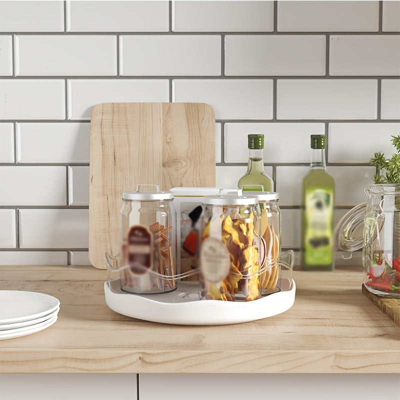 1pc Rotating Spice Rack Organizer for Cabinet