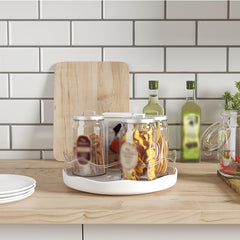 1pc Rotating Spice Rack Organizer for Cabinet