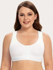 Bra Women's Plus Front Closure Post Surgery Bra