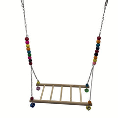 Wooden Swing Toy for Chickens and Parrots - Fun and Durable