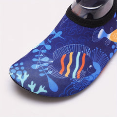Boy's Cartoon Fish Water Shoes Quick Dry Lightweight Soft Water Socks