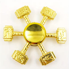 Yellow Metal Fidget Spinner Toy Golden High End Fidget Spinner Balancing Top
