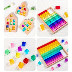 Acrylic Colorful Building Blocks Set