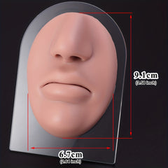 Silicone Human Face Model with Display Stand