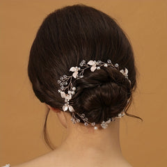 Leaf Hair Comb Headband Tiara For Bride