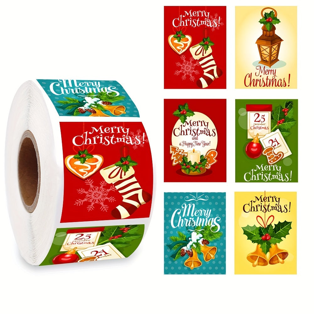 Christmas Holiday Explosive Style Roll Sticker Decoration Gift