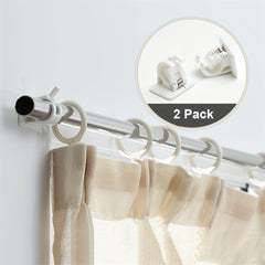 2pcs Bar Shaped Hanging Clips for Curtains Towels Bathroom Accessories
