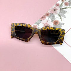 Girl's Retro Thick Frame Circular Sunglasses UV Resistant