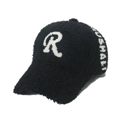 R Plush Baseball Cap with Ear Protection for Women