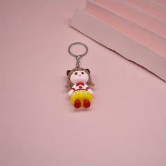 4pcs Doll Keychain Key Ring Purse Bag Pendant Car Key Pendant