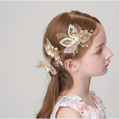 Artificial Flowers Hair Accessories Princess Decorative Head Jewelry