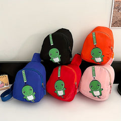 Kids Dino Crossbody Bag for Ages 1-6, Travel Hiking Chest Bag