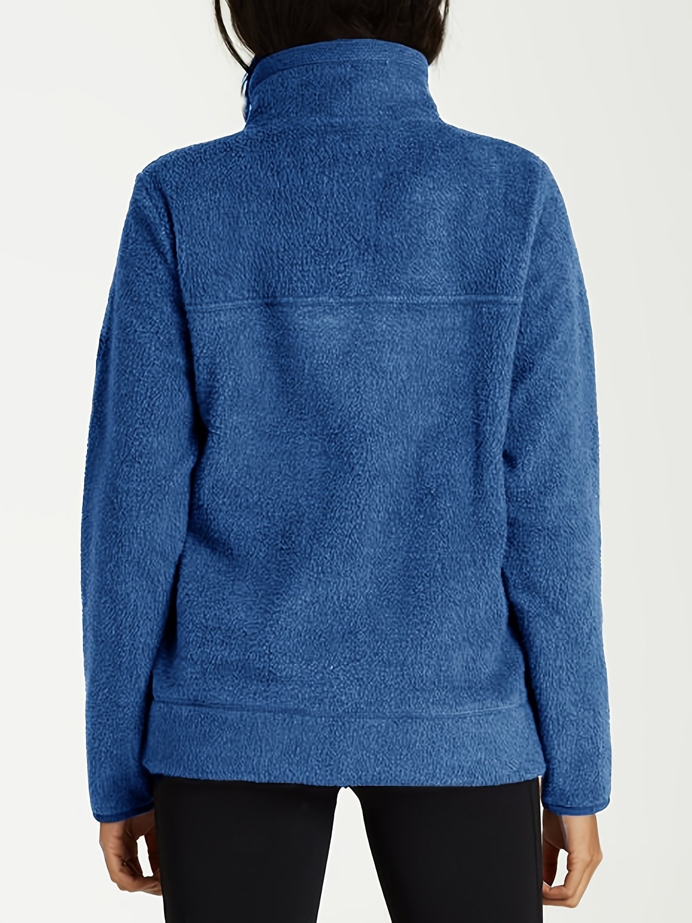 Solid Sweatshirt Long Sleeve with Kangaroo Pocket