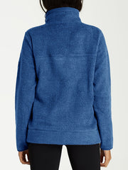 Solid Sweatshirt Long Sleeve with Kangaroo Pocket
