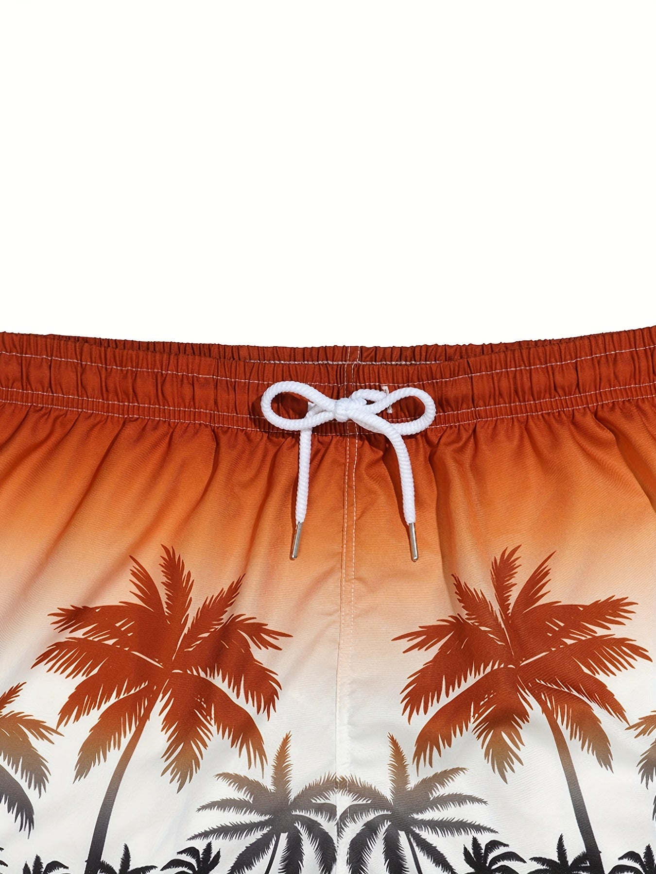 Coconut Tree Swim Trunks Quick Dry Beach Shorts