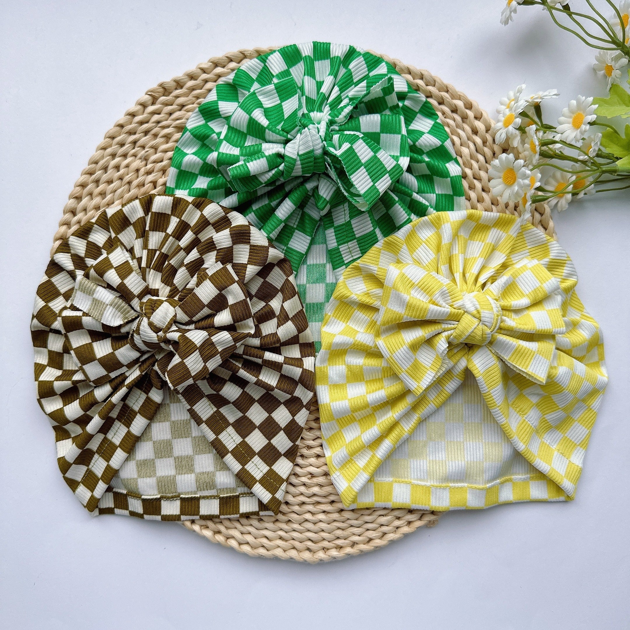 Breathable Checkerboard Hat for Baby Kids