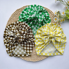 Breathable Checkerboard Hat for Baby Kids