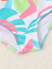 Baby Girl 2pcs Swimsuit Set Crop Cami Top & Shorts With Hair Band