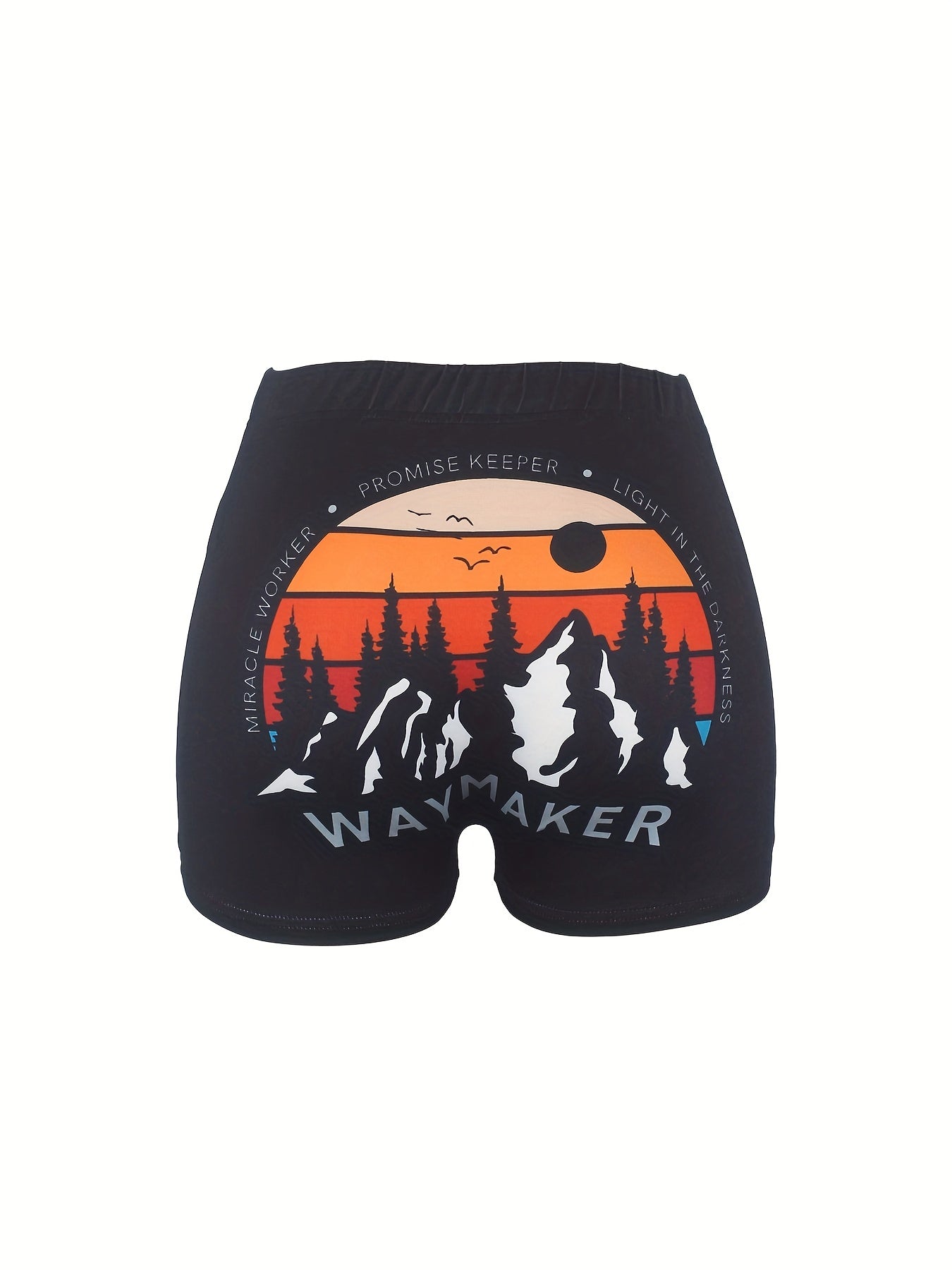 Waymaker Skinny Shorts Women's Casual Elastic Waist Shorts