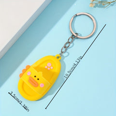 Duck Slipper Keychain Animal Key Ring Purse Bag Backpack Car Key Accessory