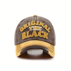 Retro Washed Cloth Letter Embroidery Baseball Cap for Men