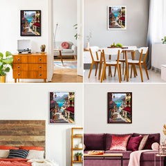 5D Scenery Diamond Art Kit for Adults - Street Scene Full Drill Diamond Dots