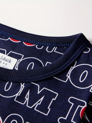 Boys Pajamas Set Short Sleeves & Bottoms Cozy Cotton Clothes
