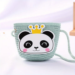 Kids Straw Crossbody Bag Lightweight Shoulder Bag Girls