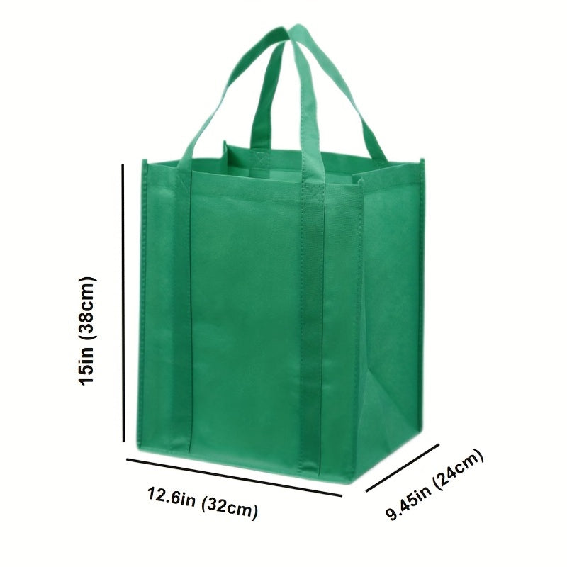 8pcs Non-woven Tote Bags Reusable Large Shopping Bags - DIY Printing Handbag